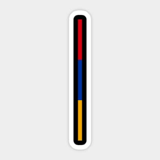 Armenia Flag - Style Stripe Sticker